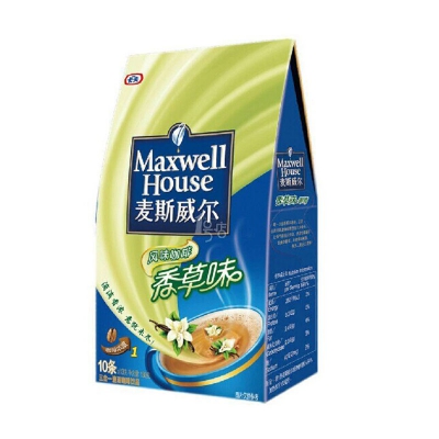 麦斯威尔 3合1风味咖啡-香草味13g*10条/盒